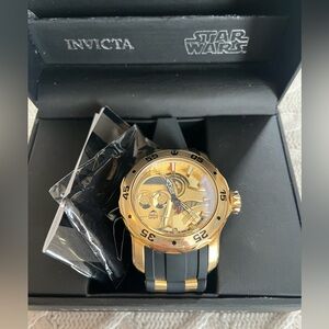 Invicta Men’s Star Wars Gold and Black Watch Limited Edition C-3PO OSFM